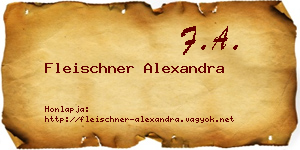 Fleischner Alexandra névjegykártya